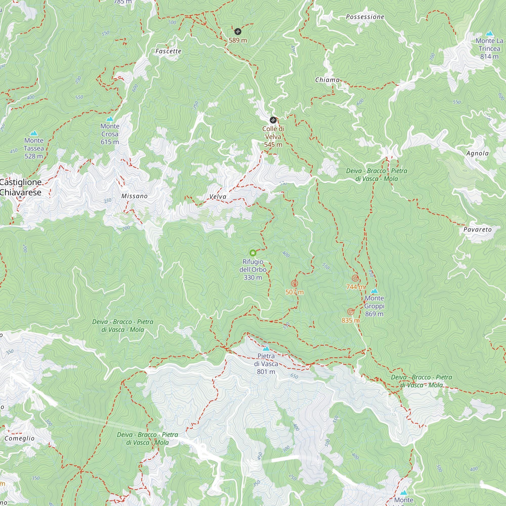 Rifugio dell'Orbo map