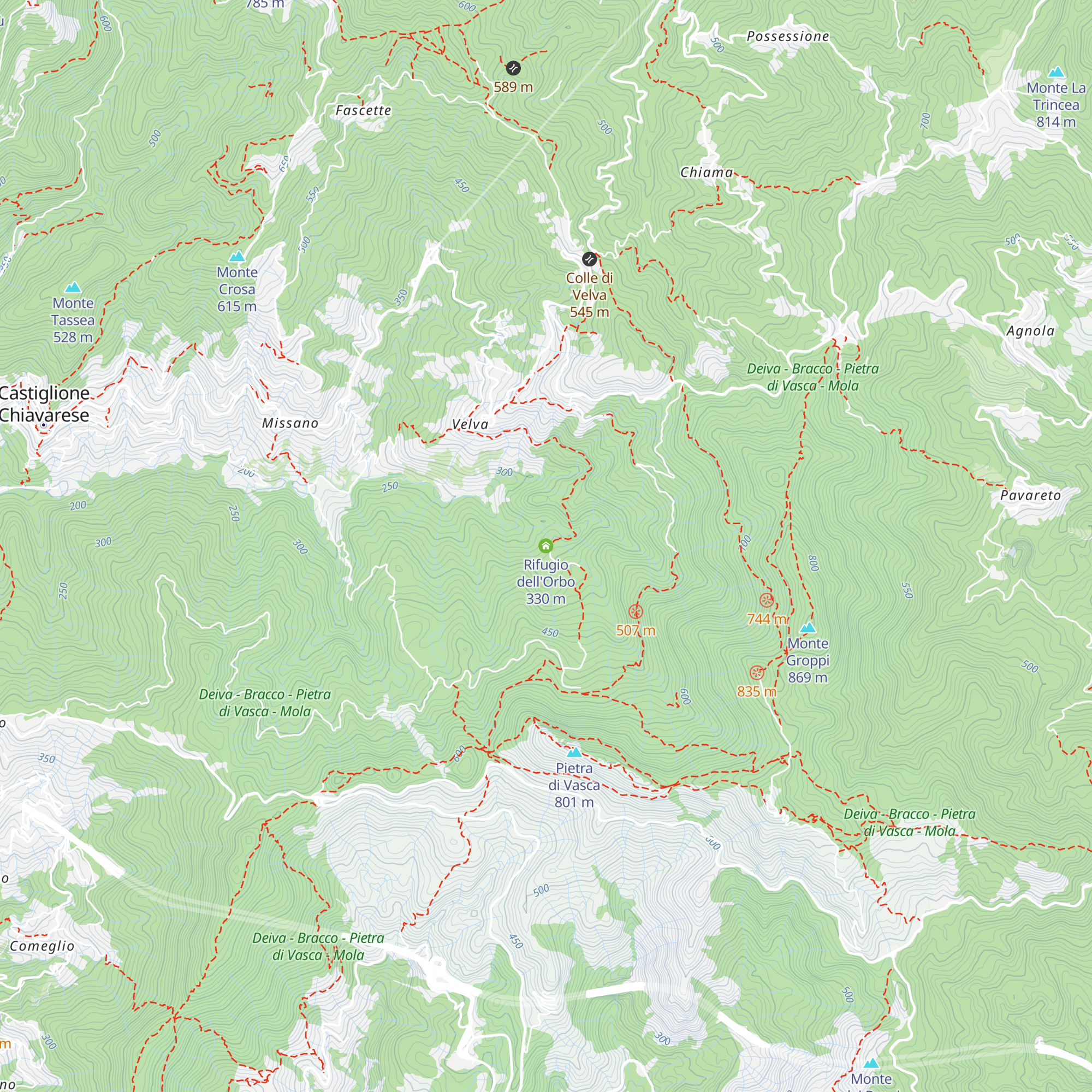 Rifugio dell'Orbo map