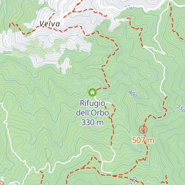 Map of Rifugio dell'Orbo