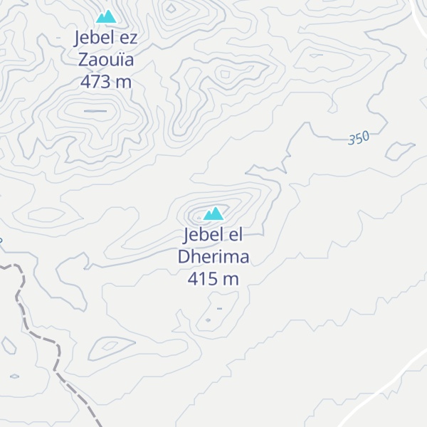 Map of Jebel el Dherima