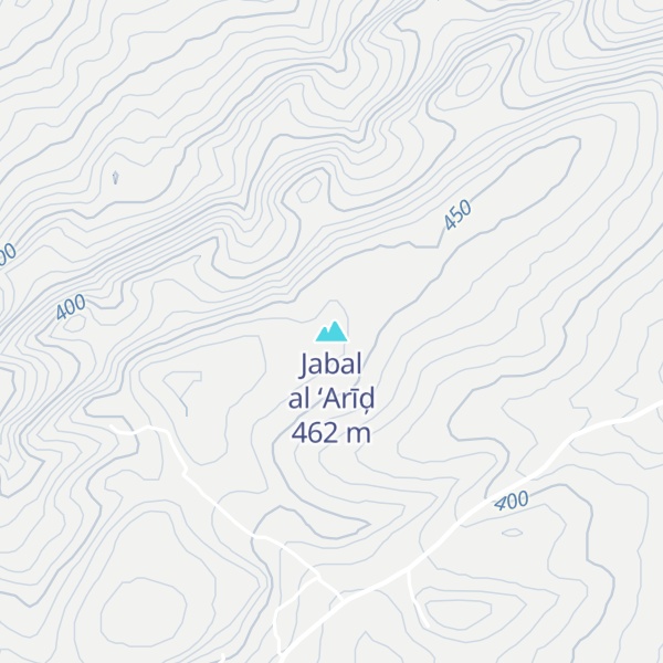 Map of Jabal al ‘Arīḑ