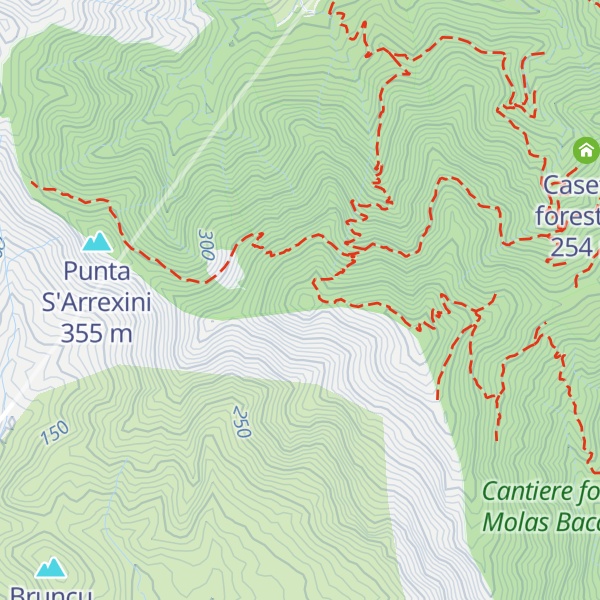 Map of Punta Cardaxiu