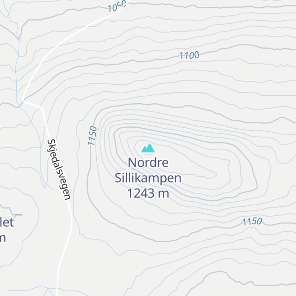 Map of Nordre Sillikampen
