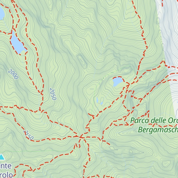 Map of Pizzo di Mezzaluna