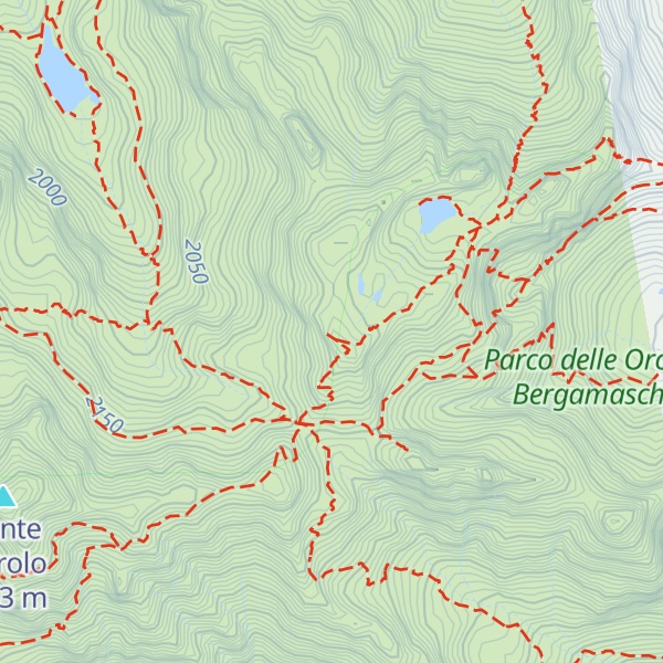 Map of Cima Piazzotti occidentale