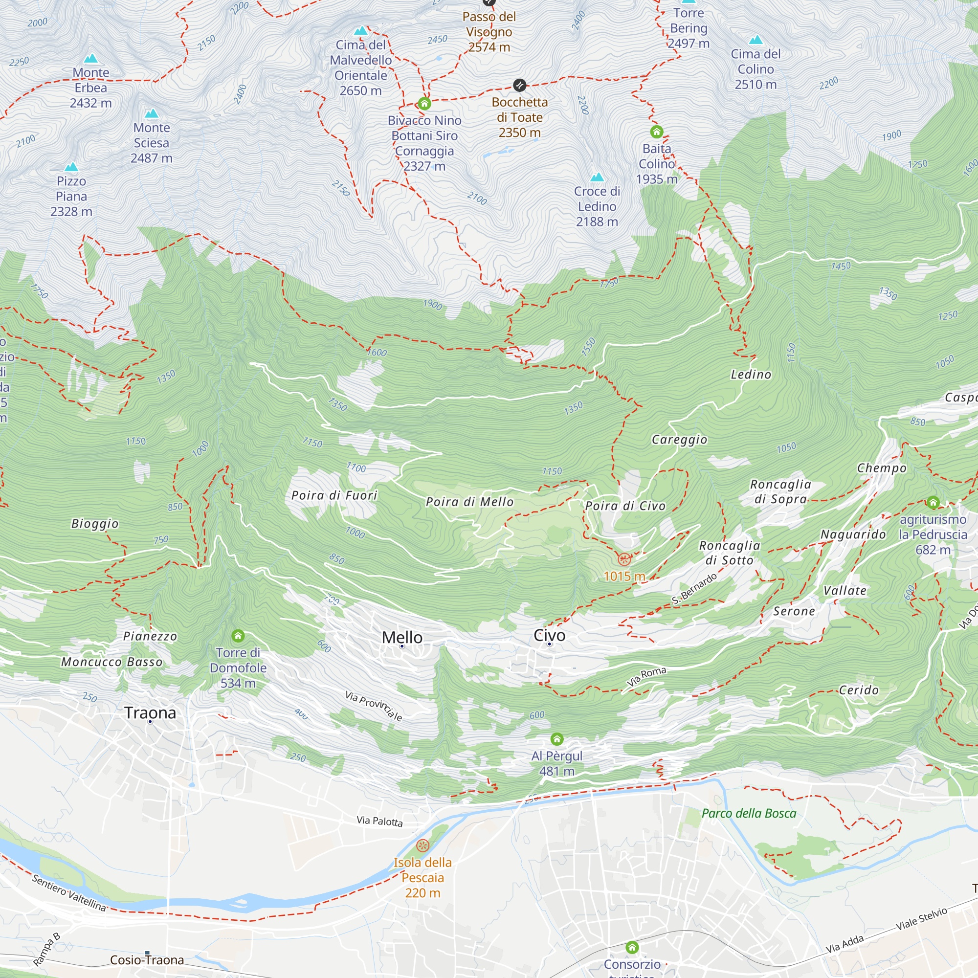 Casa degli Alpini map