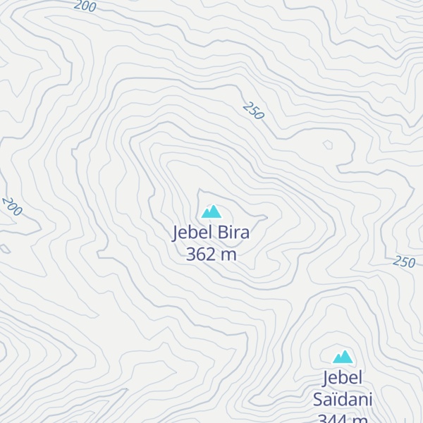 Map of Jebel Bira
