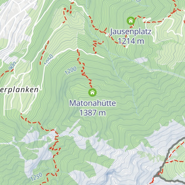 Map of Matonahütte