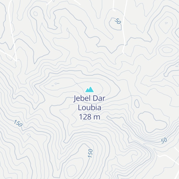Map of Jebel Dar Loubia