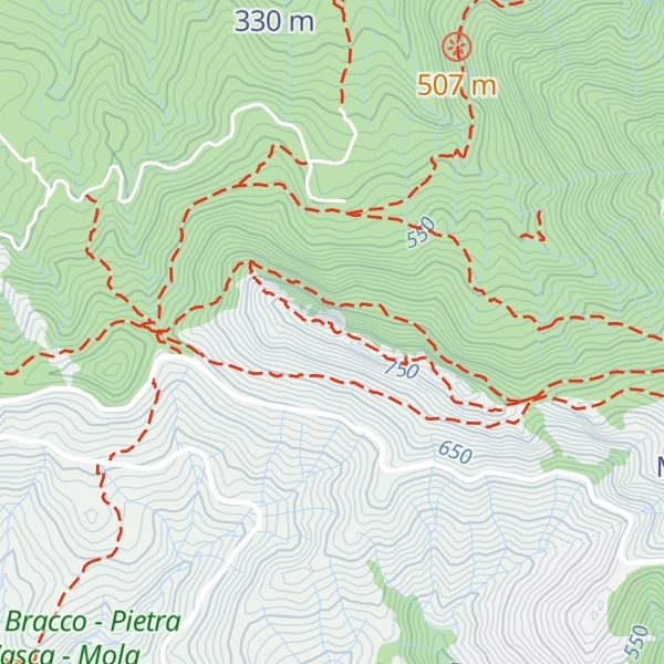 Map of Pietra di Vasca