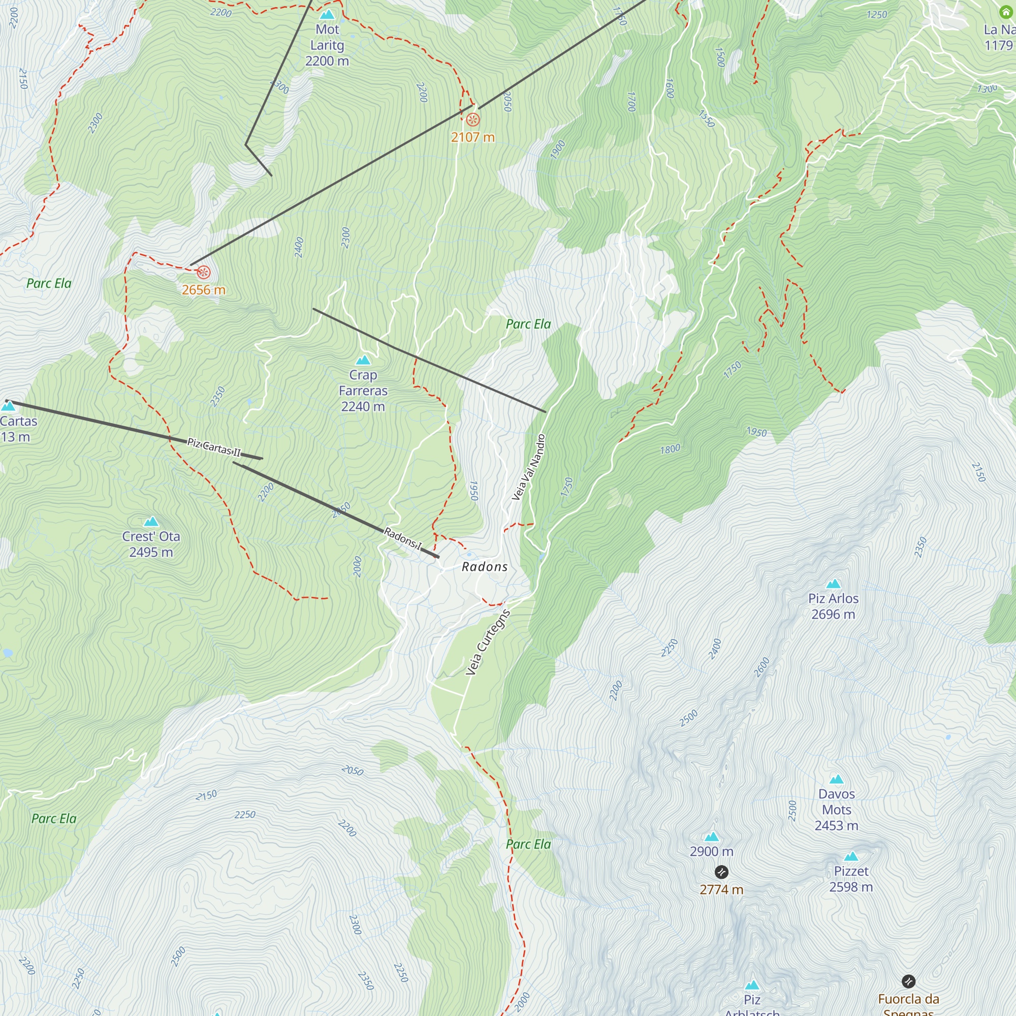 Usteria Tigia map