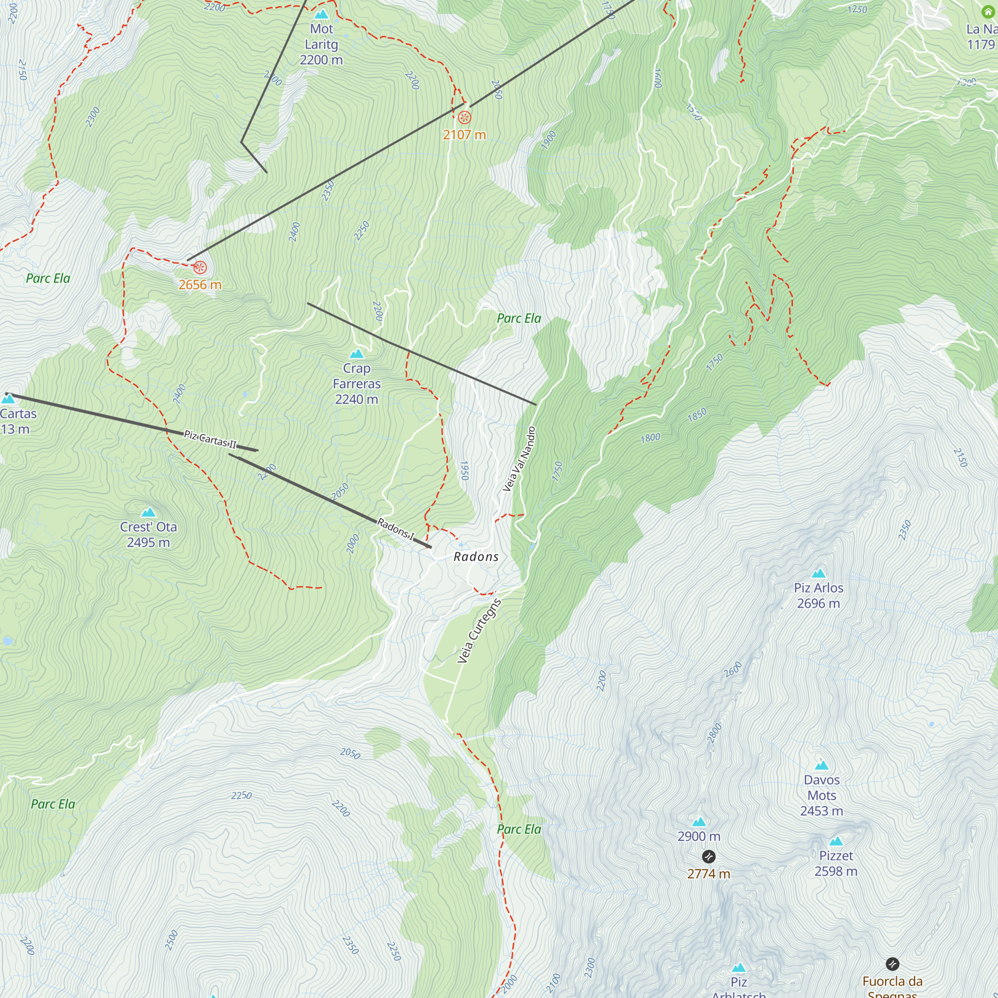 Usteria Tigia map
