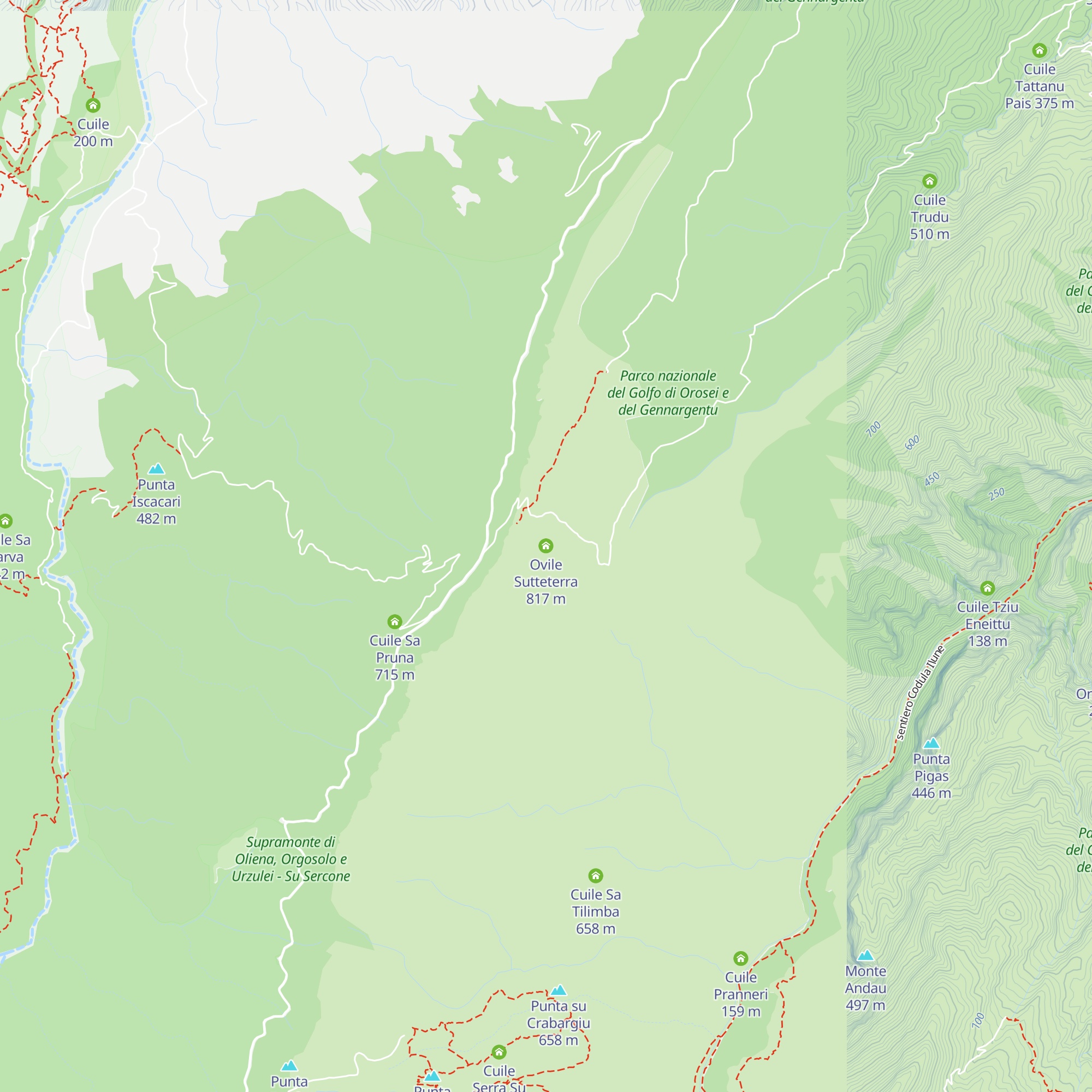 Ovile Sutteterra map