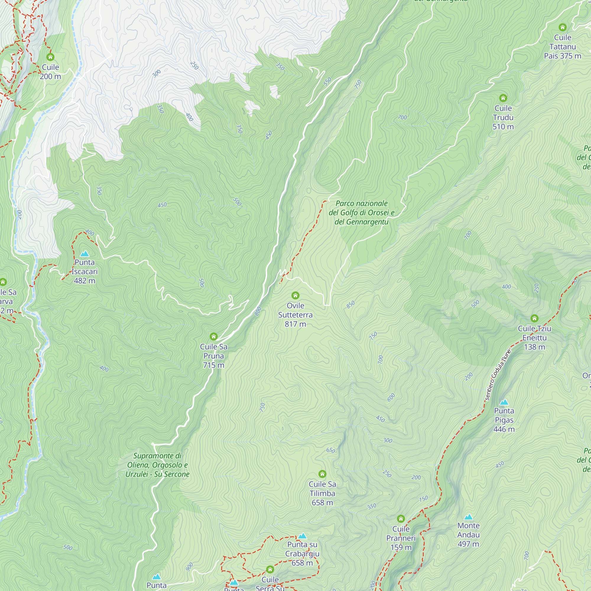Ovile Sutteterra map