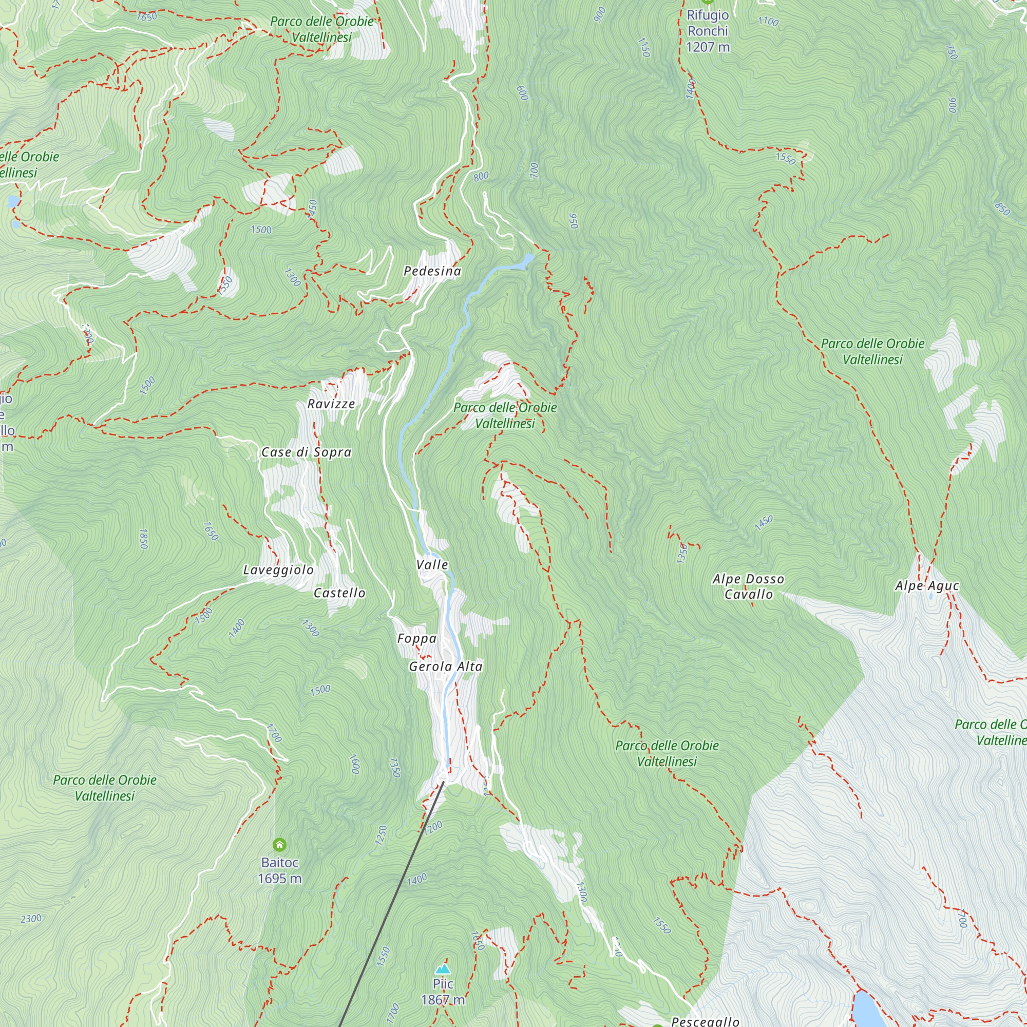 Casello sorgente map