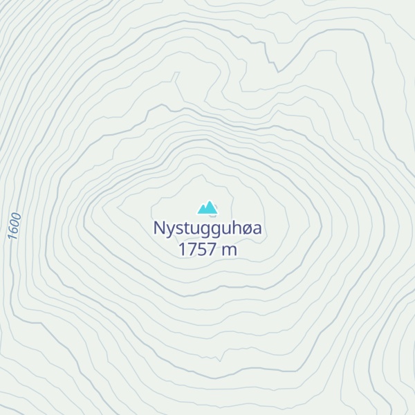 Map of Nystugguhøa