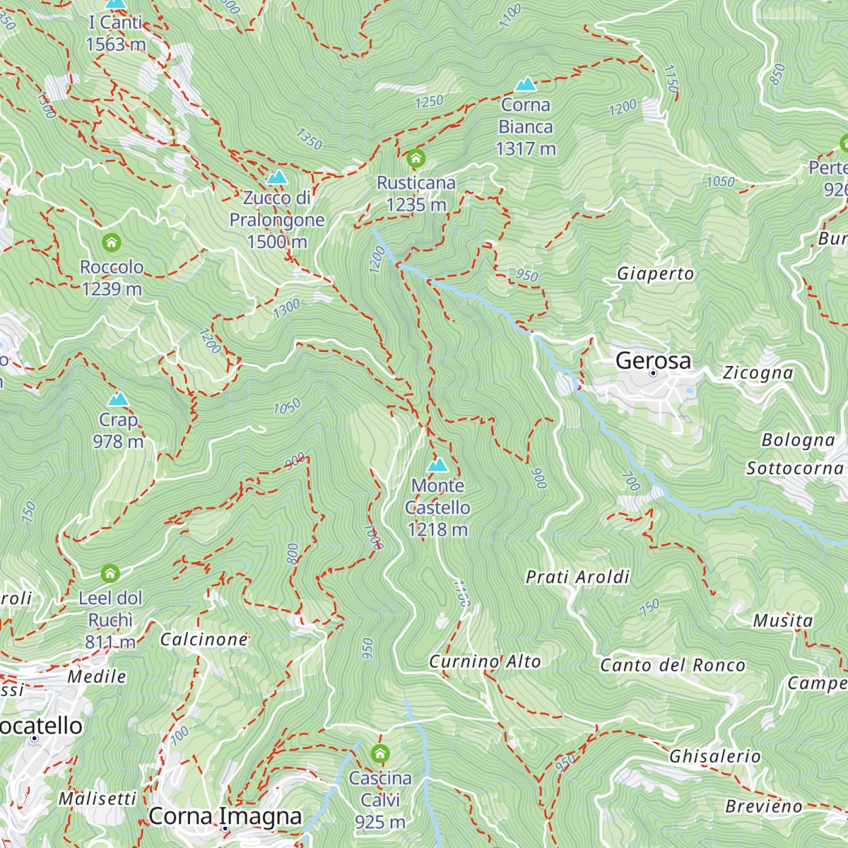 Roccolo Berizzi map