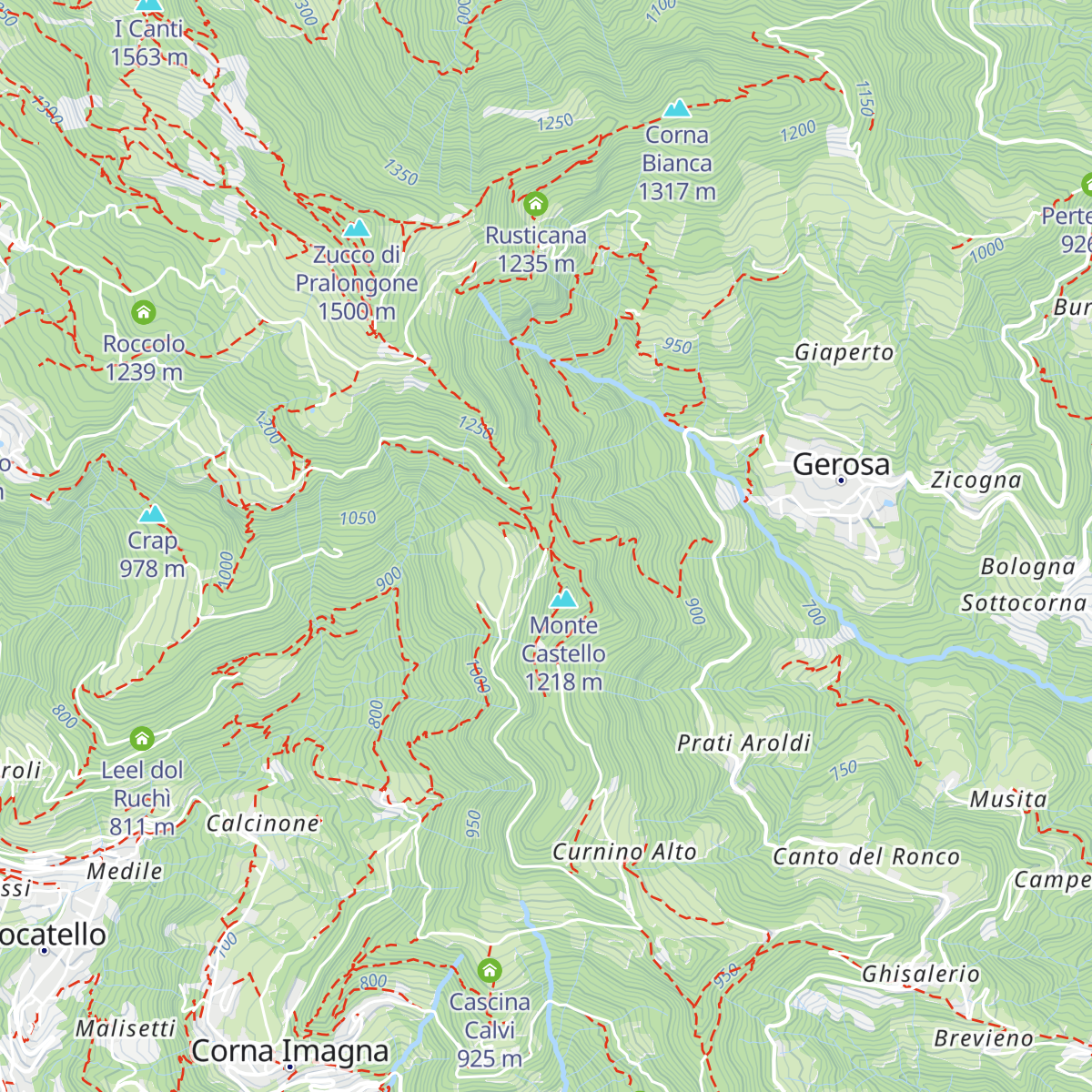 Roccolo Berizzi map