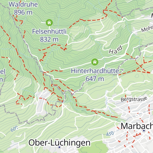 Map of Laubenhütte