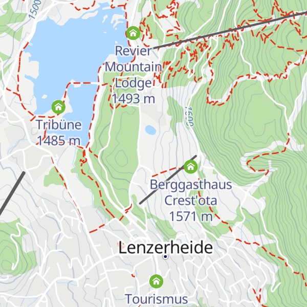 Map of Soleval Appartments Lenzerheide