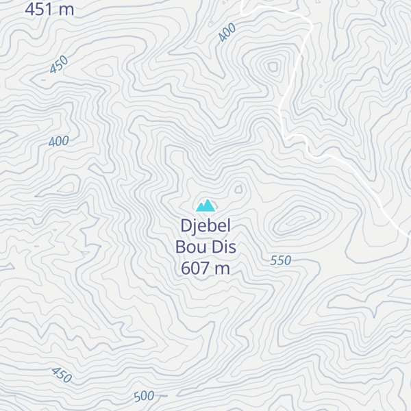 Map of Djebel Bou Dis