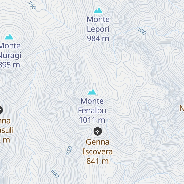 Map of Monte Fenalbu