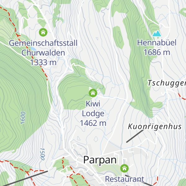 Map of Kiwi Lodge