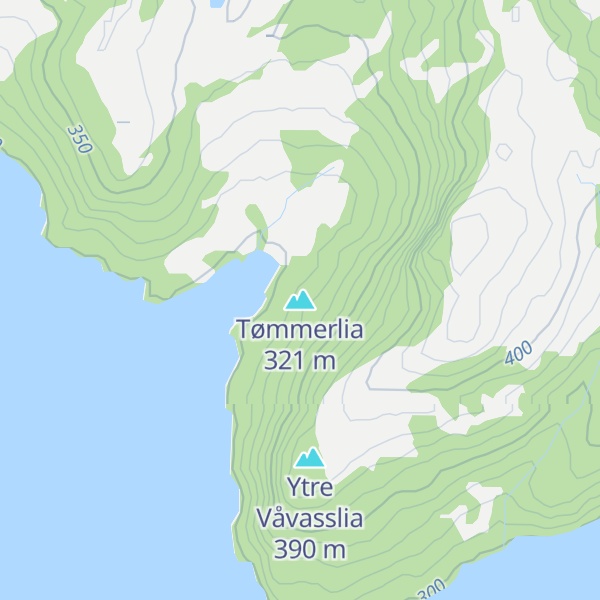 Map of Tømmerlia