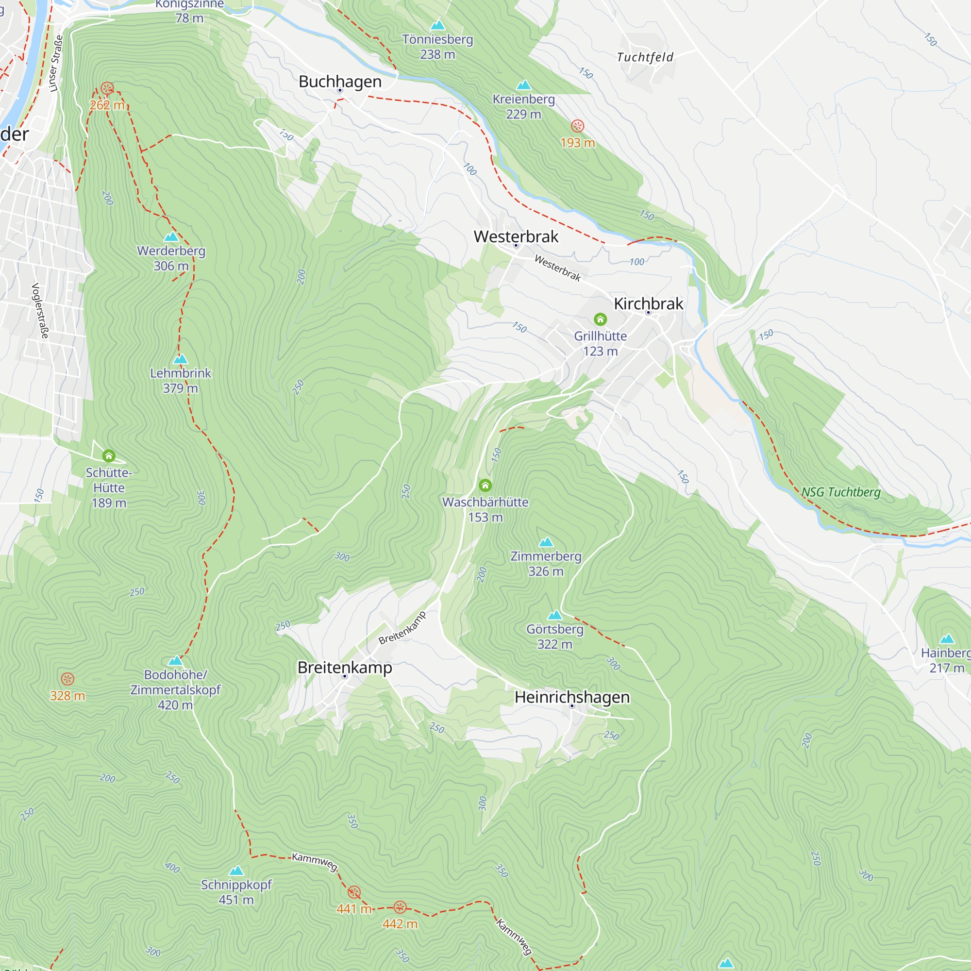Waschbärhütte map