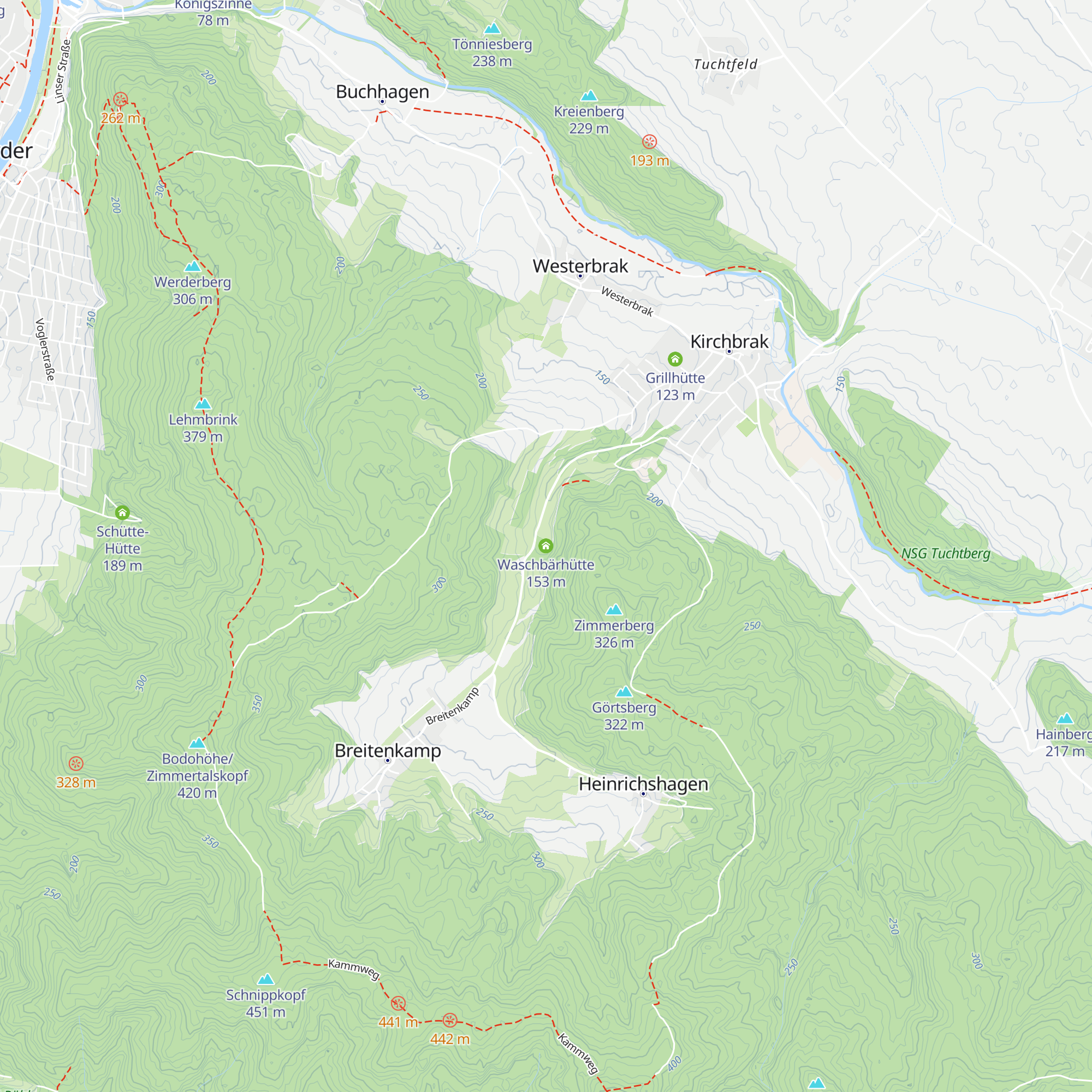 Waschbärhütte map