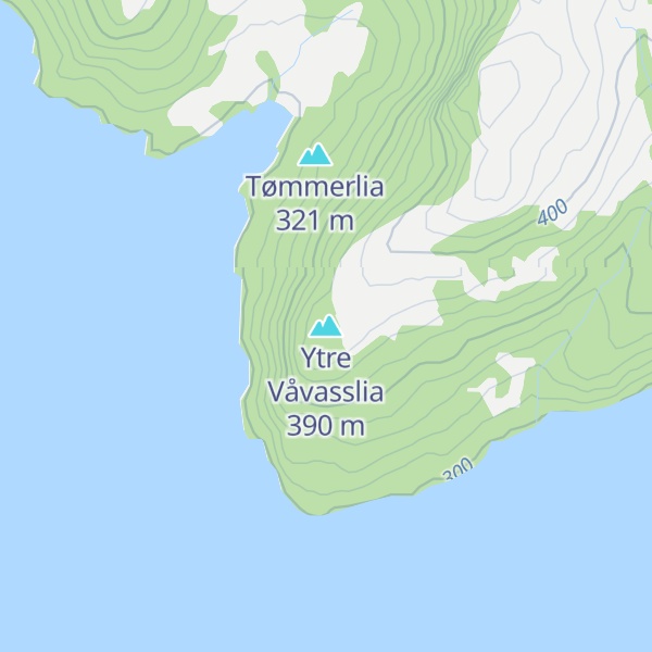Map of Ytre Våvasslia