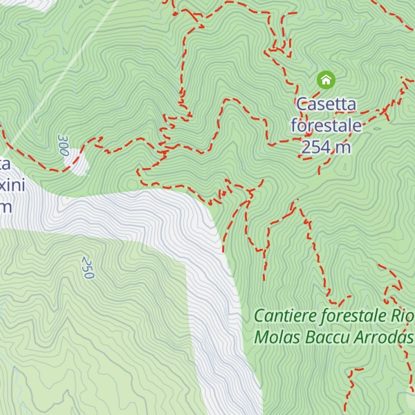 Map of Bruncu Nieddu Mannu