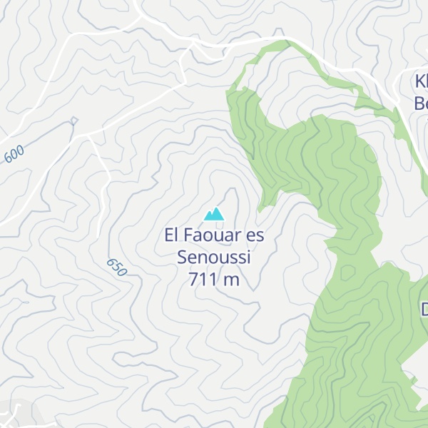 Map of El Faouar es Senoussi