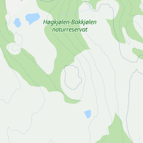 Map of Høgkjølberget
