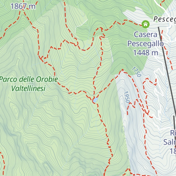 Map of Fabbricato alpeggio Tronella