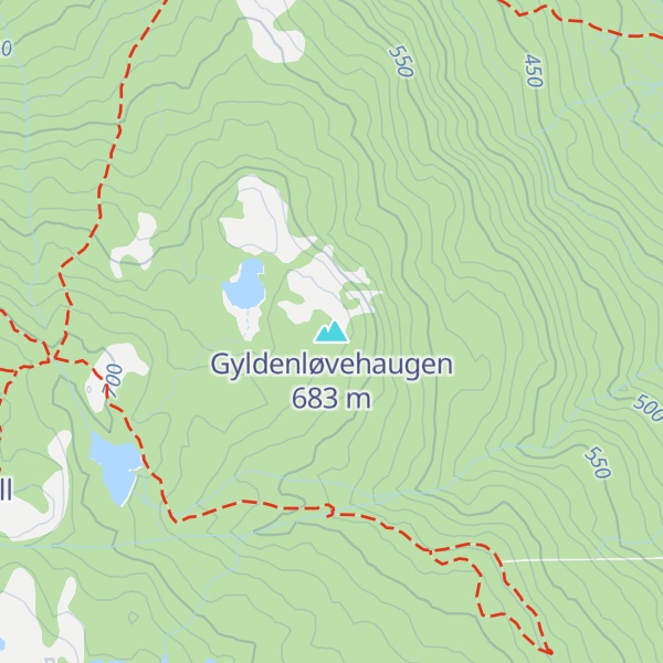 Map of Gyldenløvehaugen
