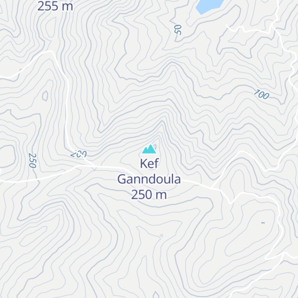 Map of Kef Ganndoula