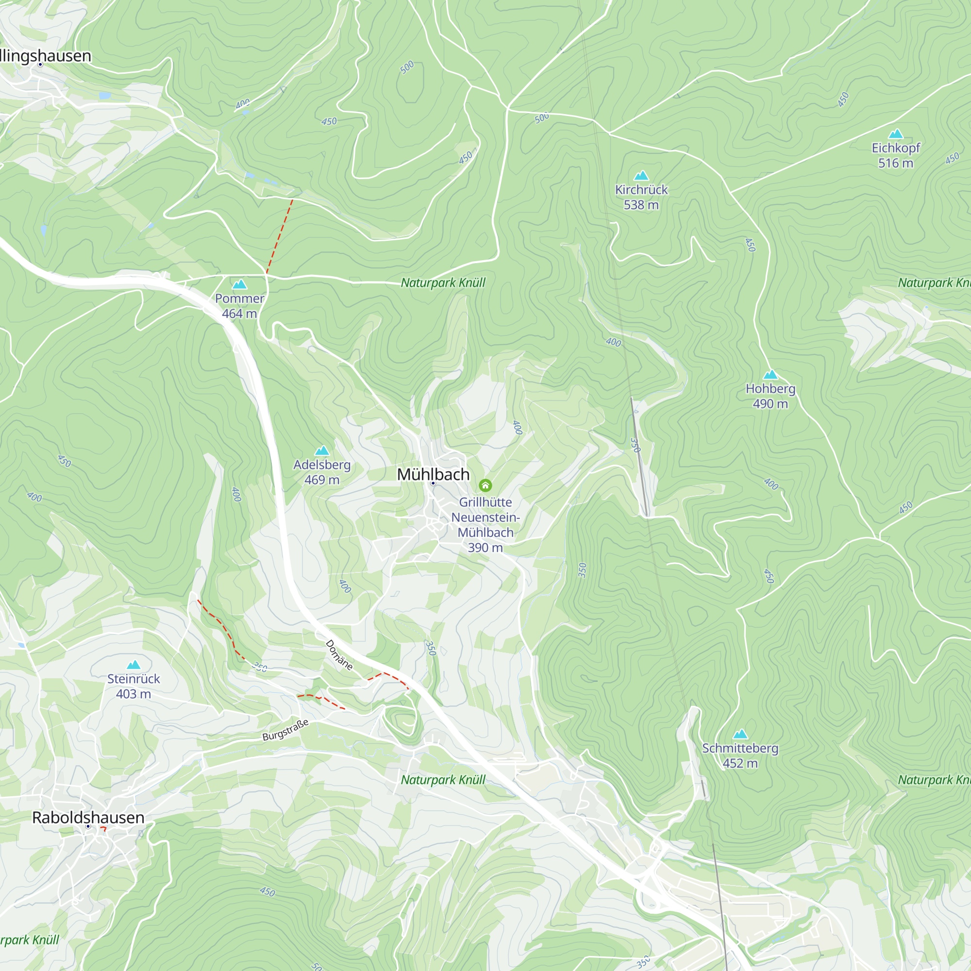 Grillhütte Neuenstein-Mühlbach map