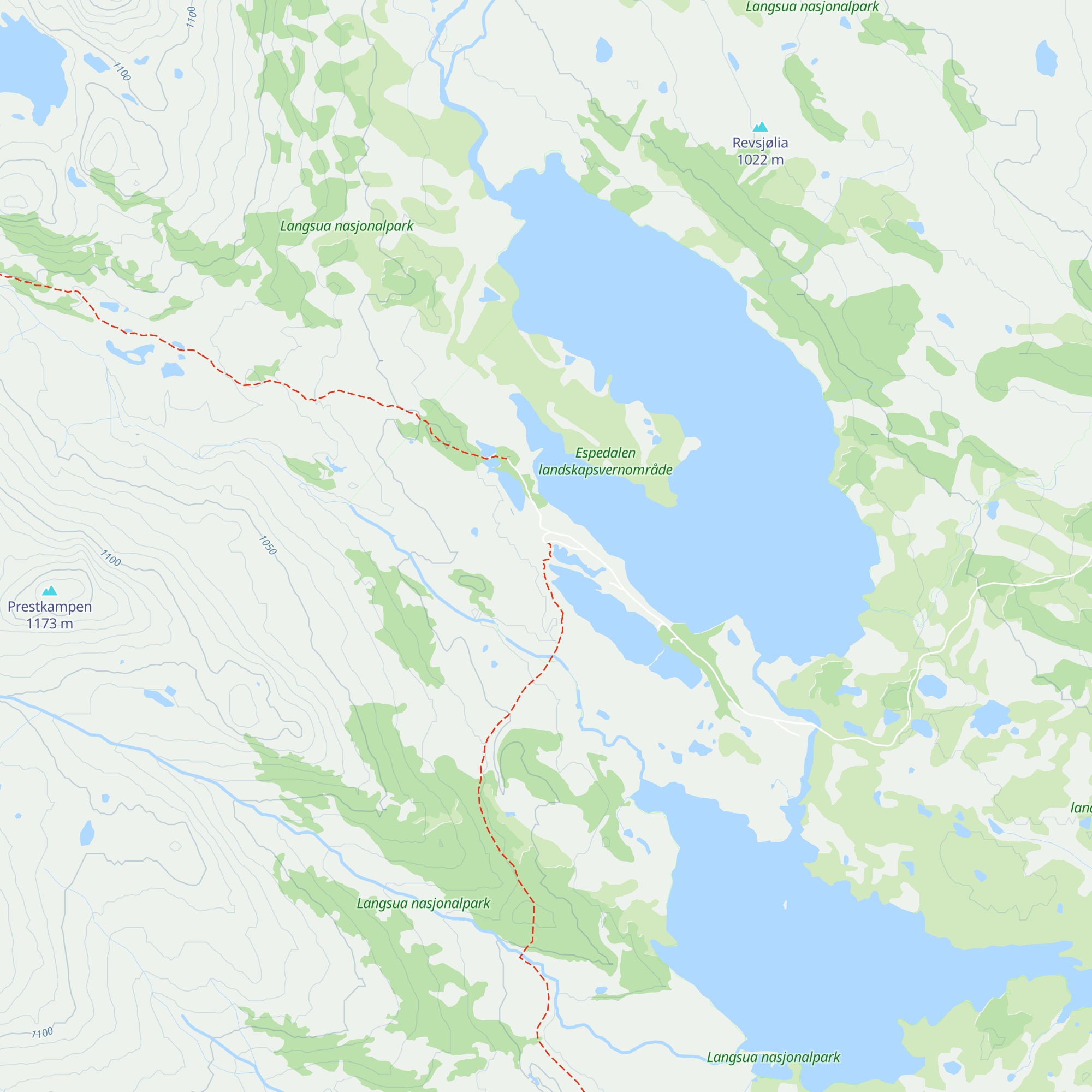 Revsjøhytta map