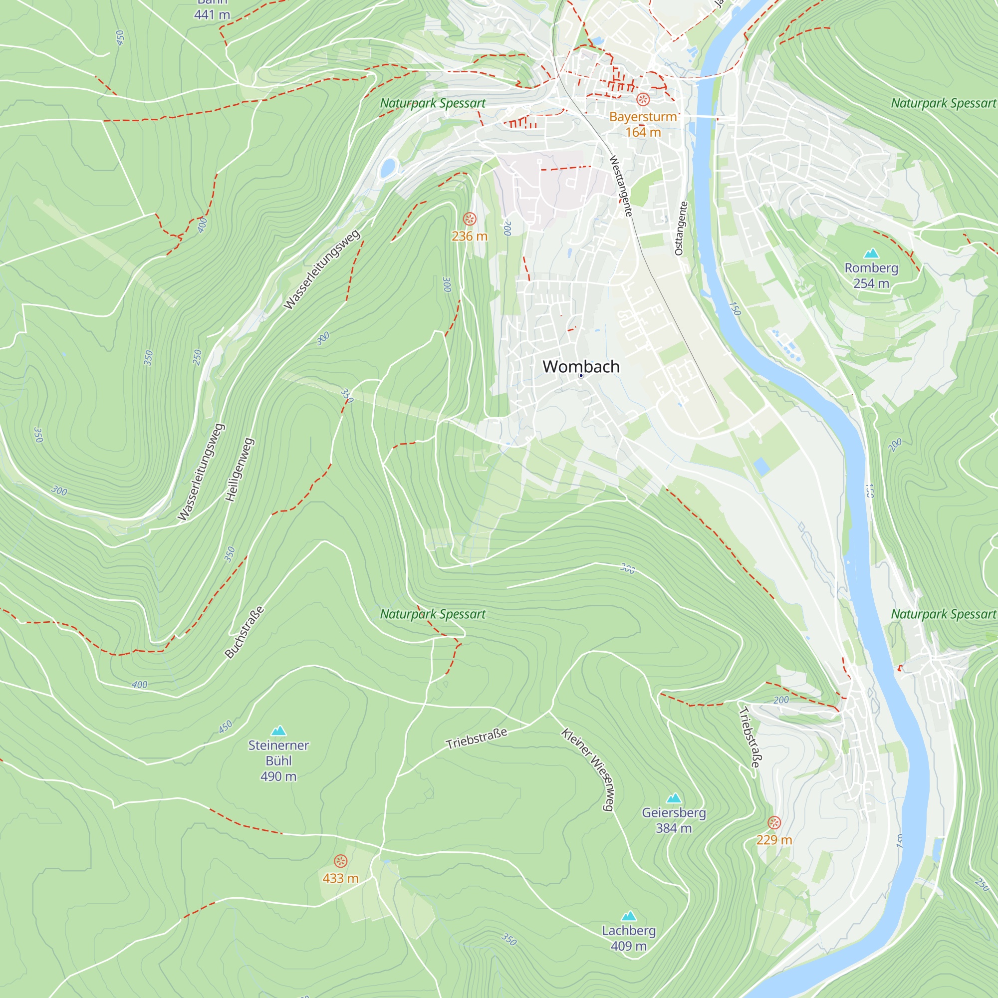 Wombacher Alm map