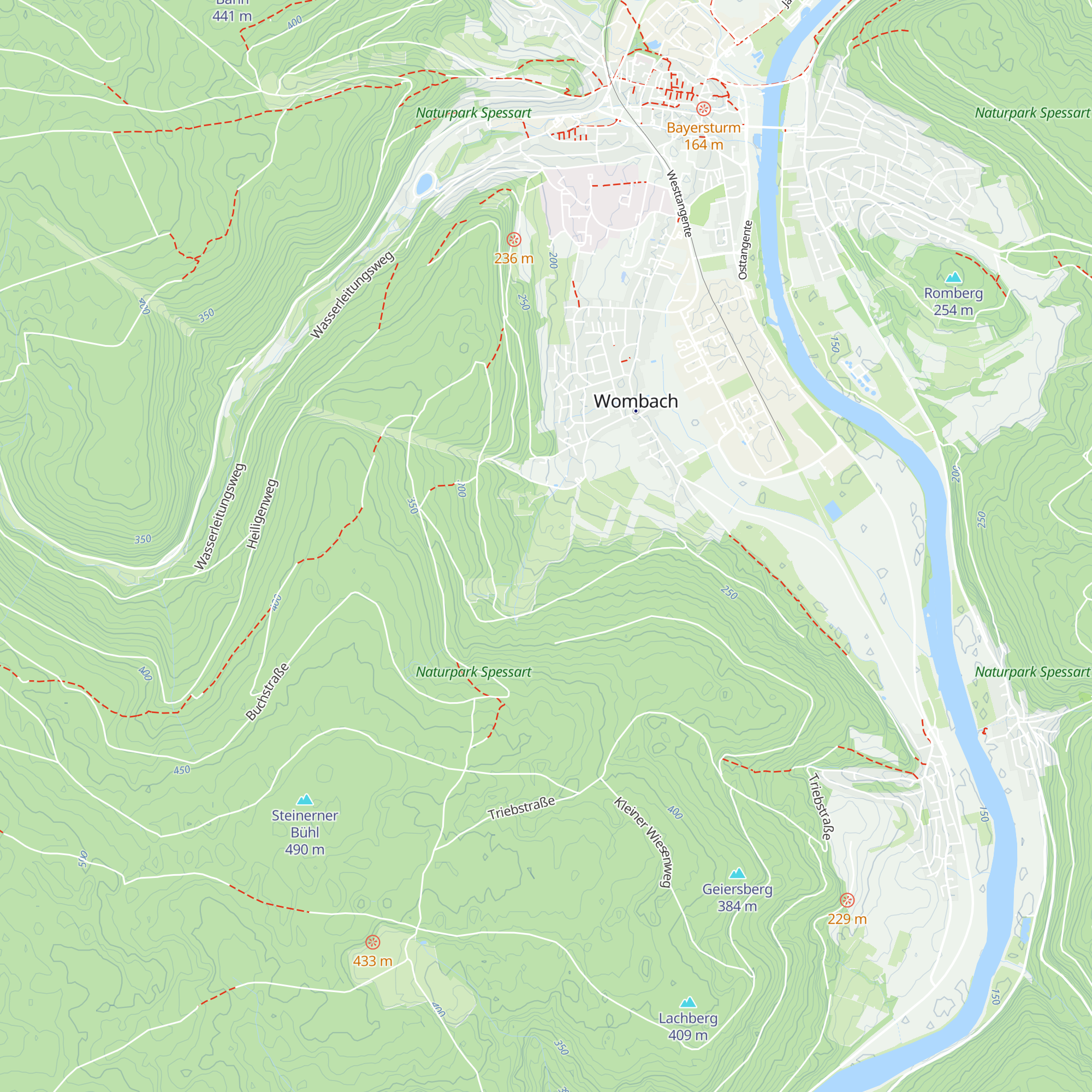 Wombacher Alm map