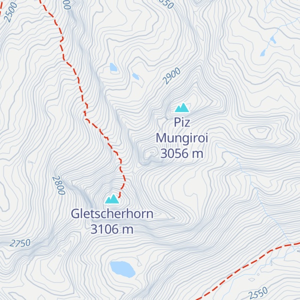 Map of Piz Predarossa