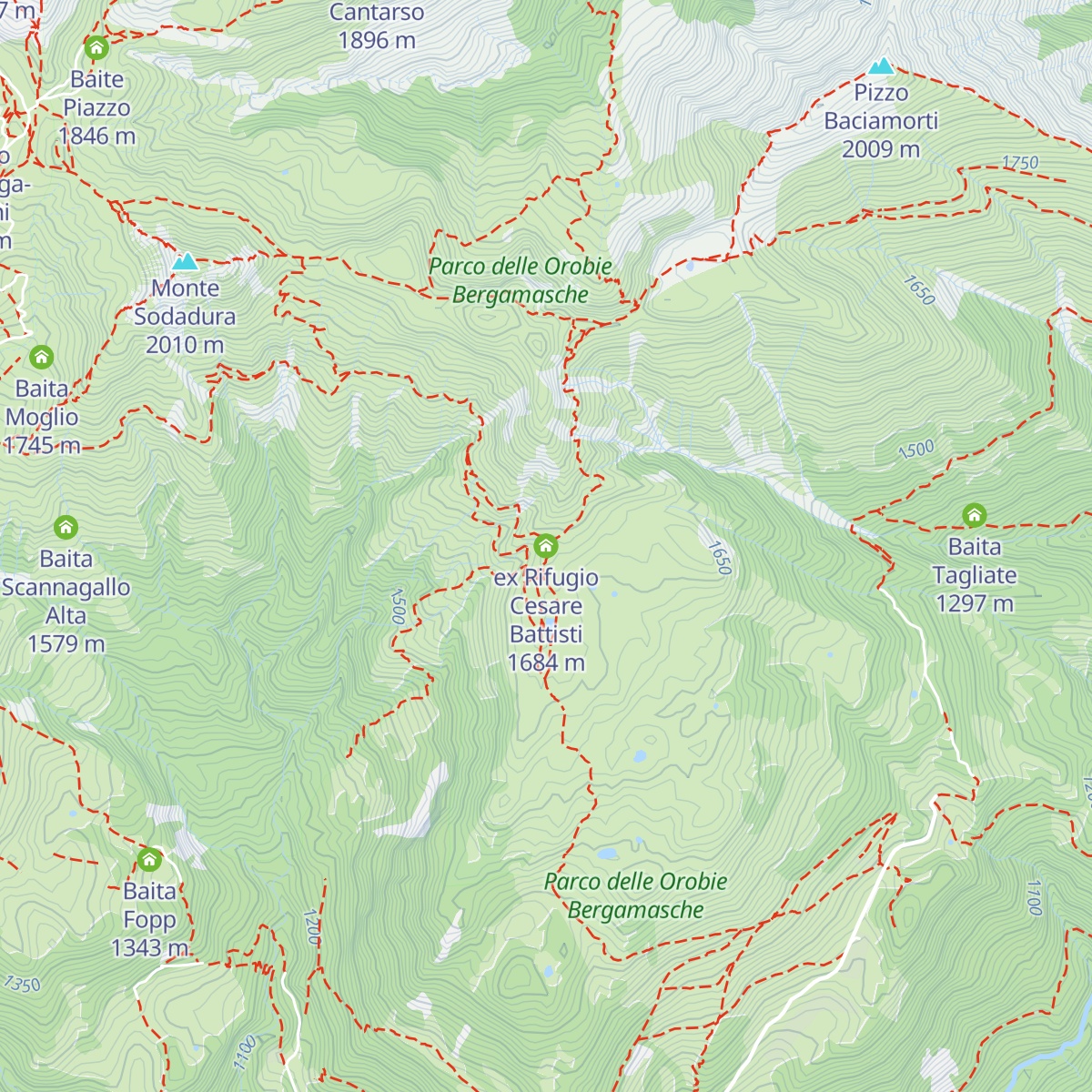 ex Rifugio Cesare Battisti map