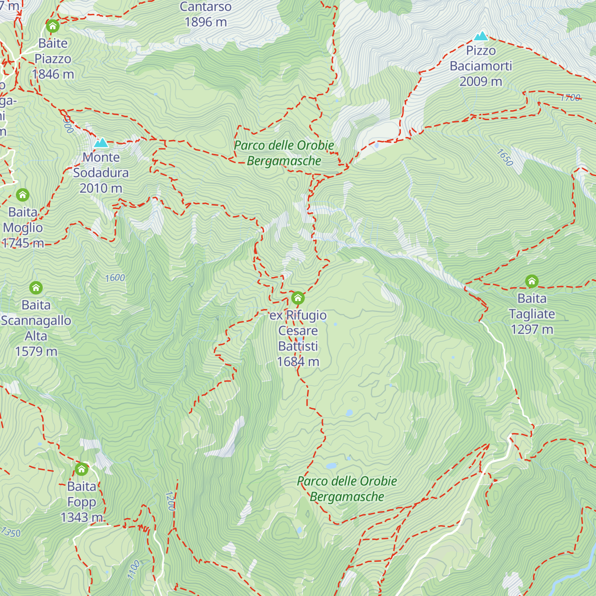ex Rifugio Cesare Battisti map