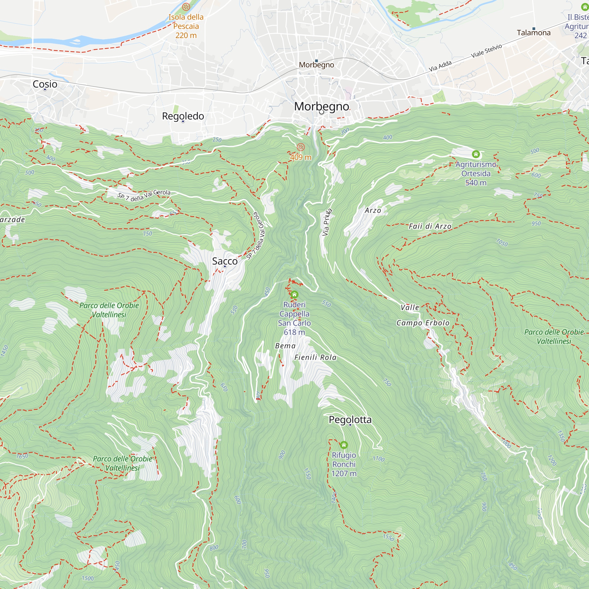 Ruderi Cappella San Carlo map