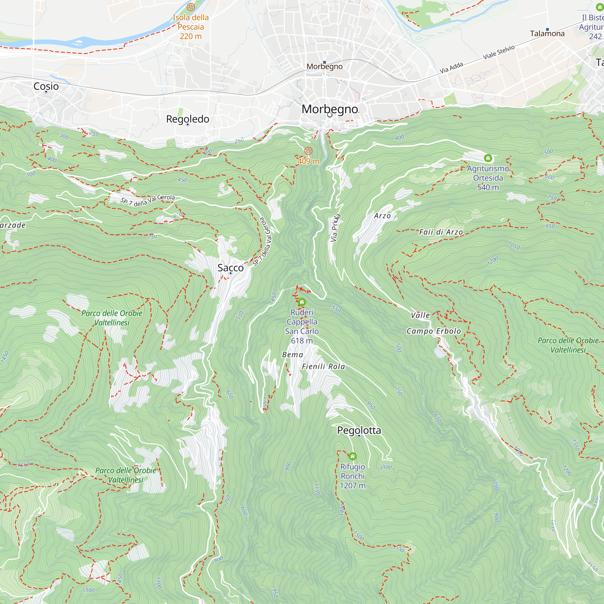 Ruderi Cappella San Carlo map