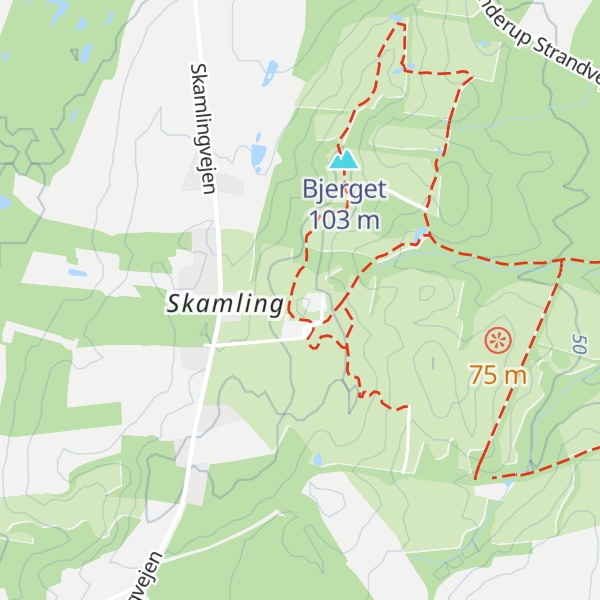 Map of Skamlingsbanken