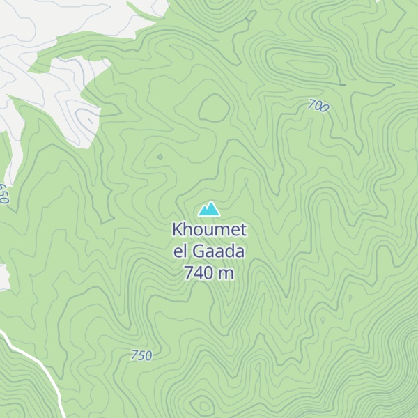 Map of Khoumet el Gaada