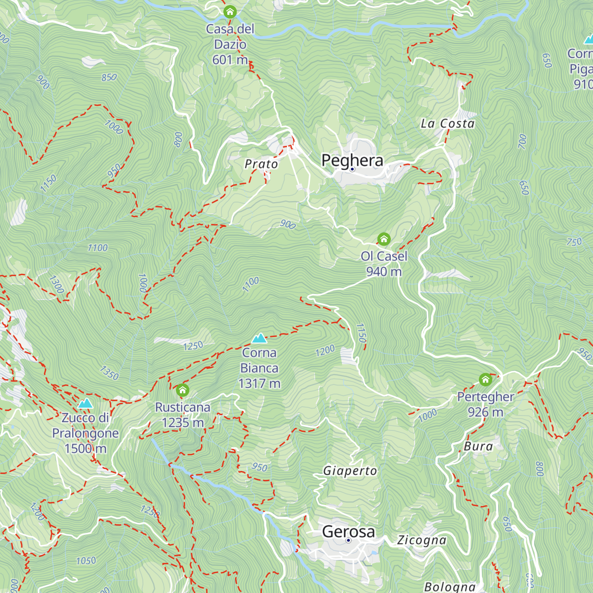 Baita S. Gaetano map