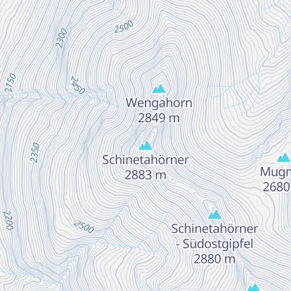 Map of Schinetahörner